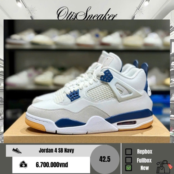 Jordan 4 SB Navy