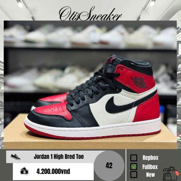 Nike Jordan 1 High Bred Toe 