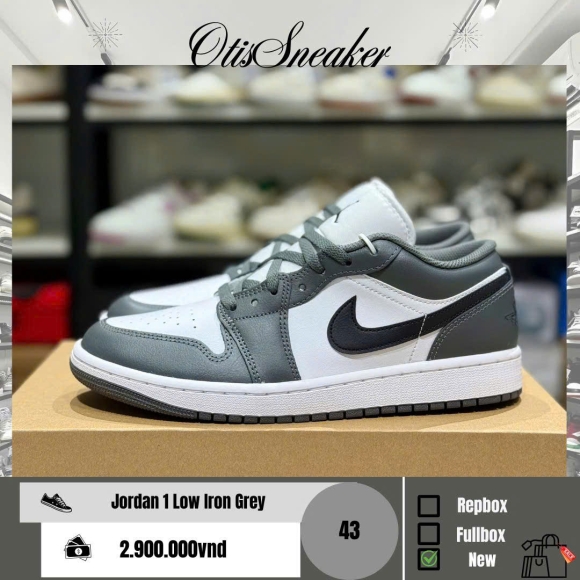 Jordan 1 Low Iron Grey