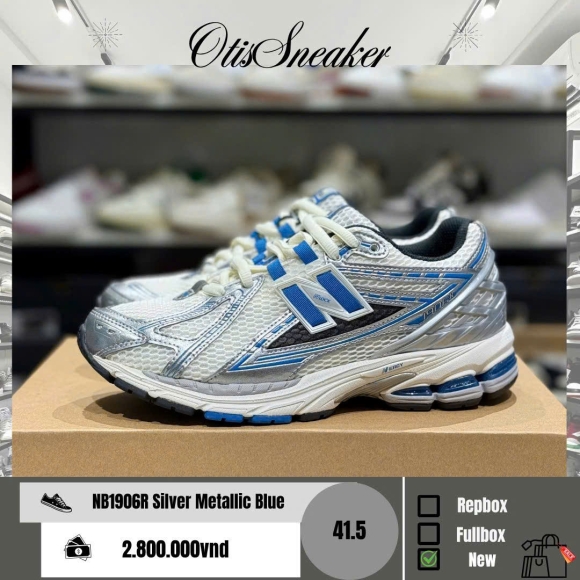 New Balance 1906R Silver Metallic Blue