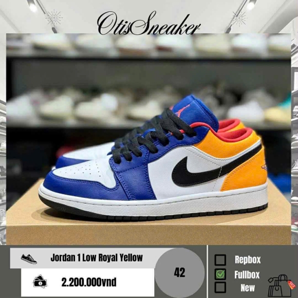 Nike Jordan 1 Low Royal Yellow 